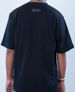 Oversized Drop Shoulder Black T-Shirt