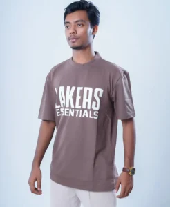 Lakers Essentials Oversized Brown T-Shirt