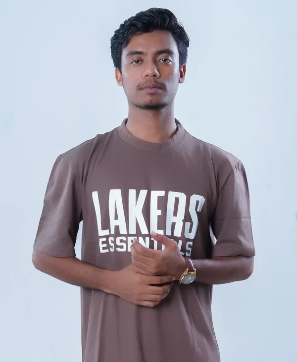 Lakers Essentials Oversized Brown T-Shirt