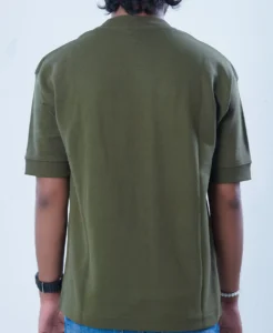 Olive Green Bulls Essentials Drop Shoulder T-Shirt