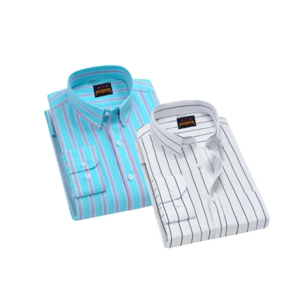 Stripe Slim Fit 3 pcs Shirts