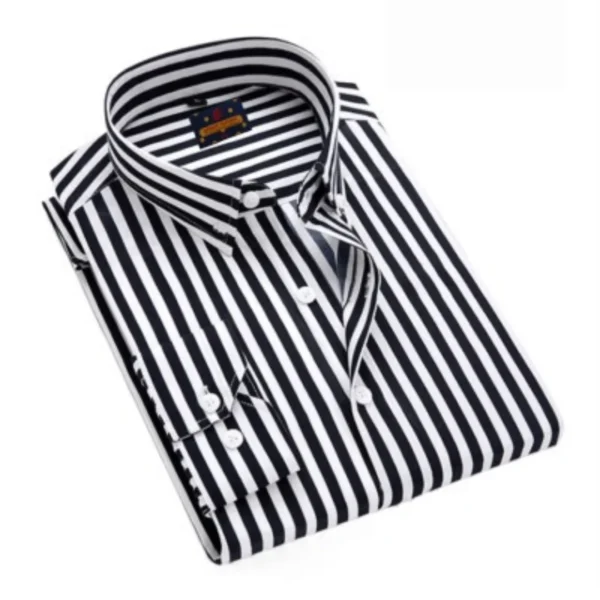 Men's Striped Shirt with Pocket