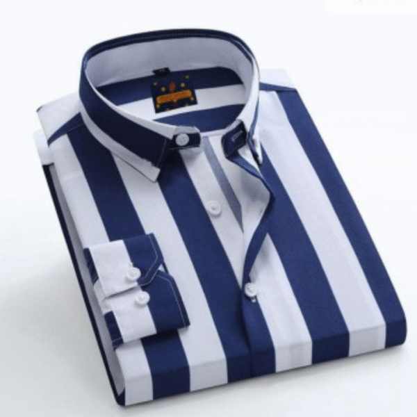 Men's Striped Shirt with Pocket